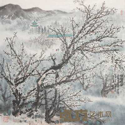 张尔宾 1995年作 梅拉暗香 镜心 69×69cm